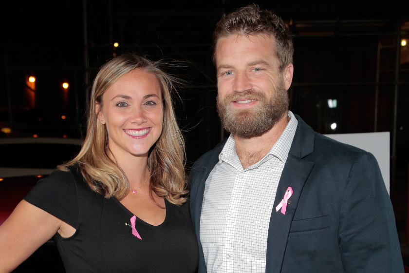 Ryan Fitzpatrick and his wife Liza at a Gala in 2016.