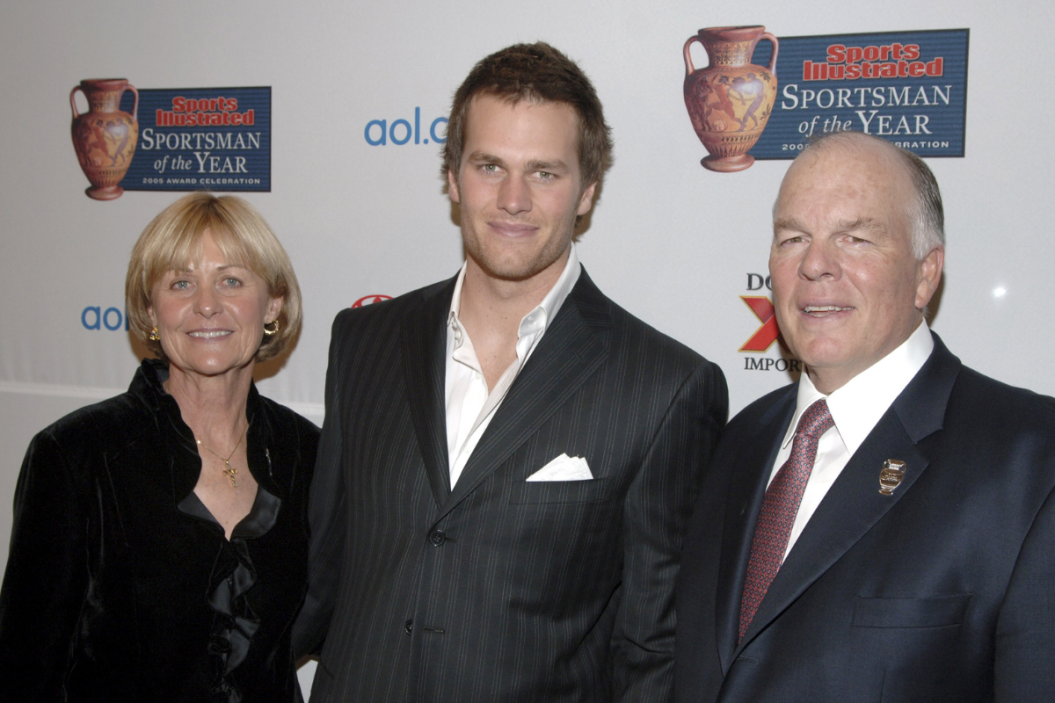 Tom Brady, Sports Illustrated Sportsman of the Year with his parents