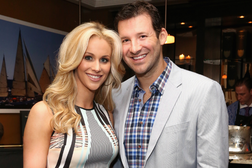 Tony Romo and his wife Candice Crawford attend the 2014 White House Correspondents' Dinner.