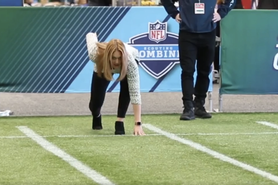 NFL reported does 40-yard-dash in heels