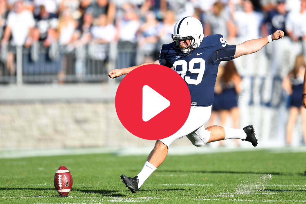 Joey Julius #99 of the Penn State Nittany Lions in action during the game against the Kent State Golden Flashes