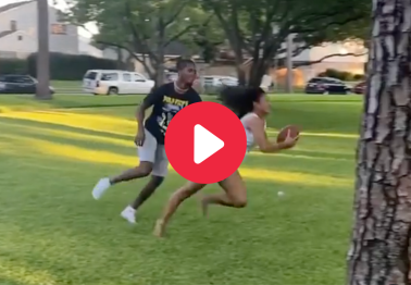 Girl Embarrasses Her Brother With Backyard One-Handed Catch