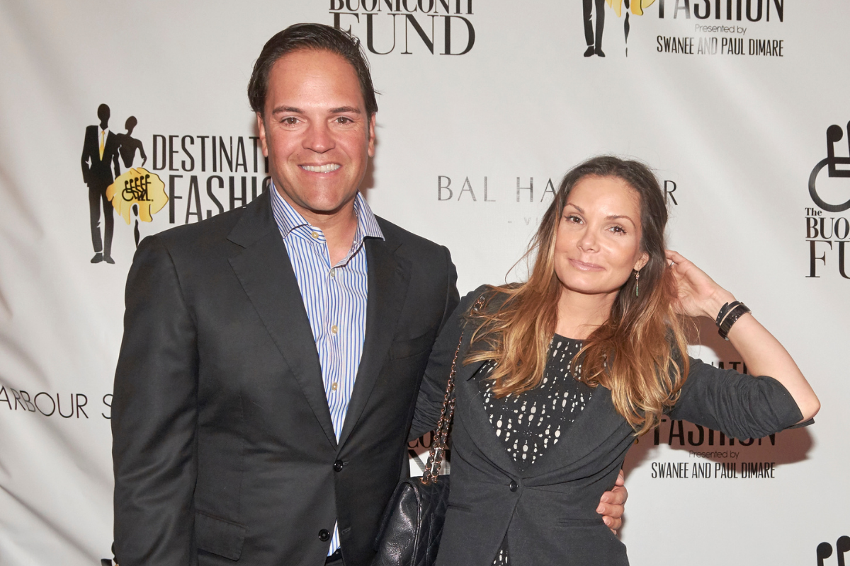 Mike Piazza and wife Alicia Rickter arrive for the 13th Annual
