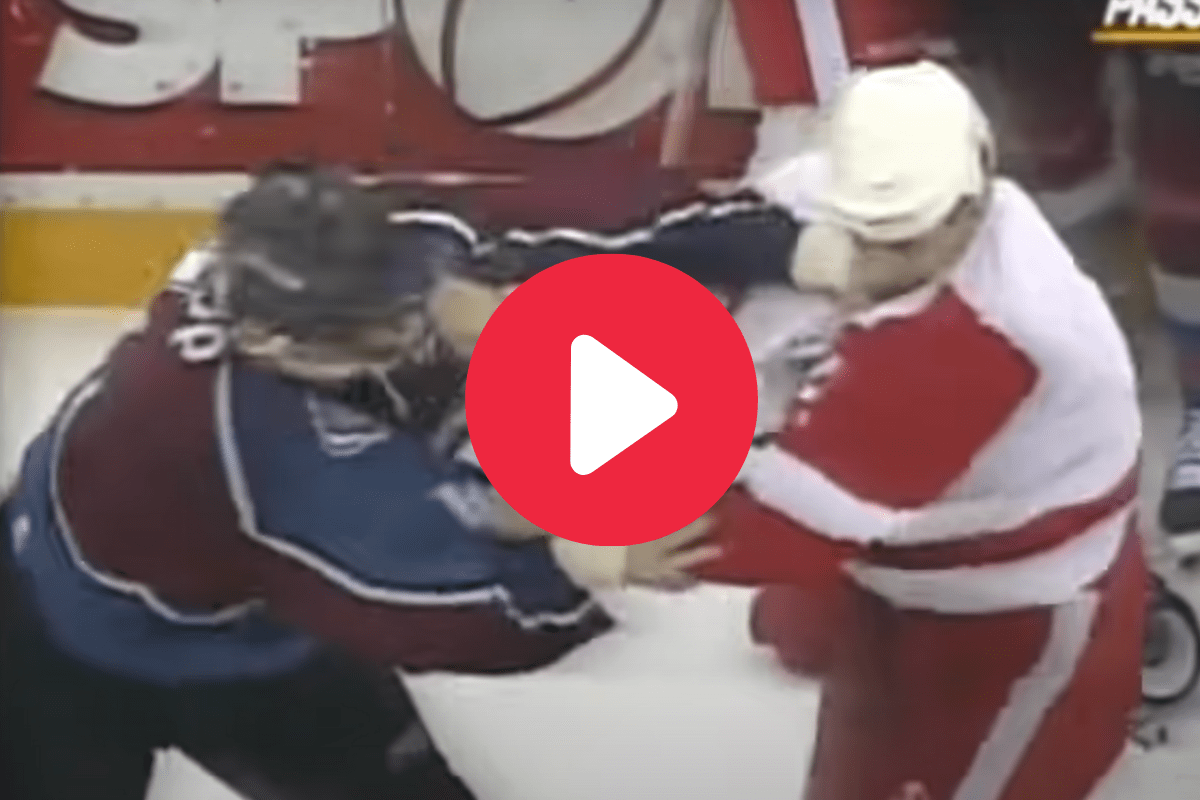 Red WingsAvalanche Fight “Bloody Wednesday” is NHL’s Nastiest Brawl