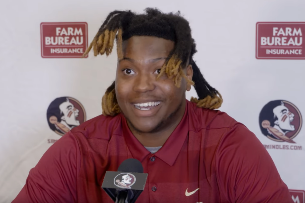 FSU's Newest Tackle is a 300-Pound Brick Wall - FanBuzz