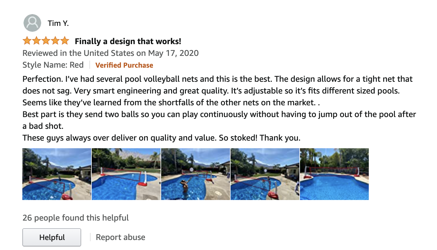 review pool volleyball net