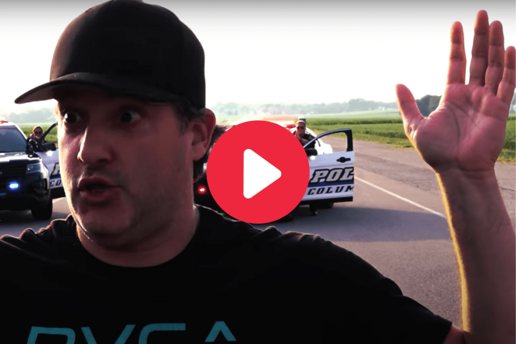 tony stewart lip sync challenge with columbus police department