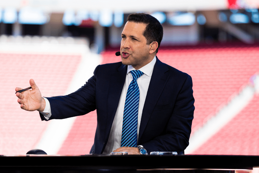 Adam Schefter during an NFL pregame show