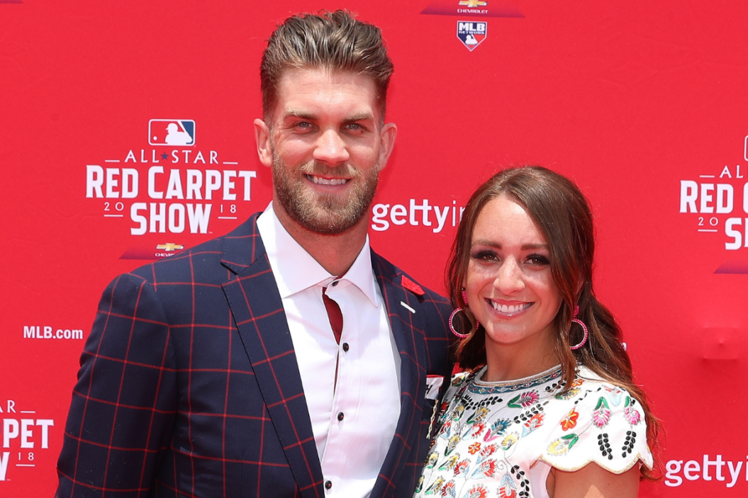 Bryce and Kayla Harper walk the red carpet at the 2018 MLB All Star Game