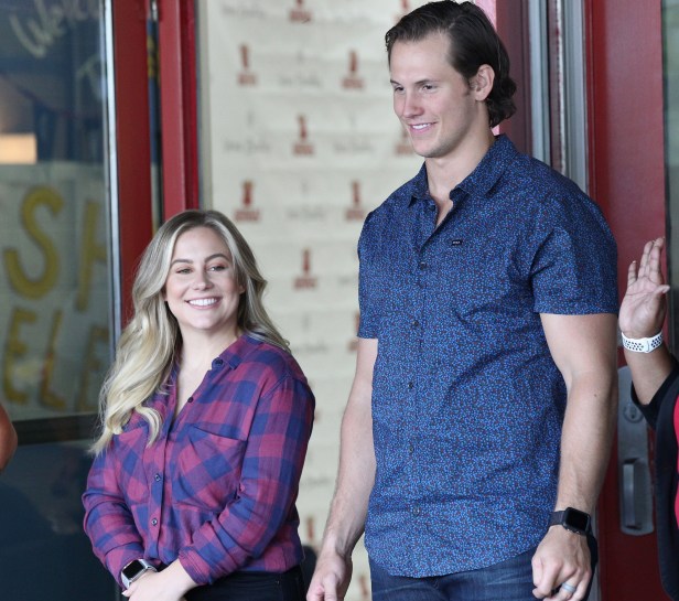 Shawn Johnson and Andrew East in Nashville in 2019.
