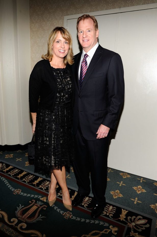 NFL Commissioner Roger Goodell and Jane Goodell attend the 2013 Carnegie Hall Medal of Excellence Gala.