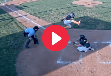 Little Leaguer's Leap Over Catcher Robbed By Umpire's Call