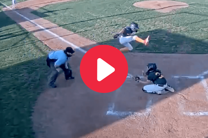 Little Leaguer’s Leap Over Catcher Robbed By Umpire’s Call