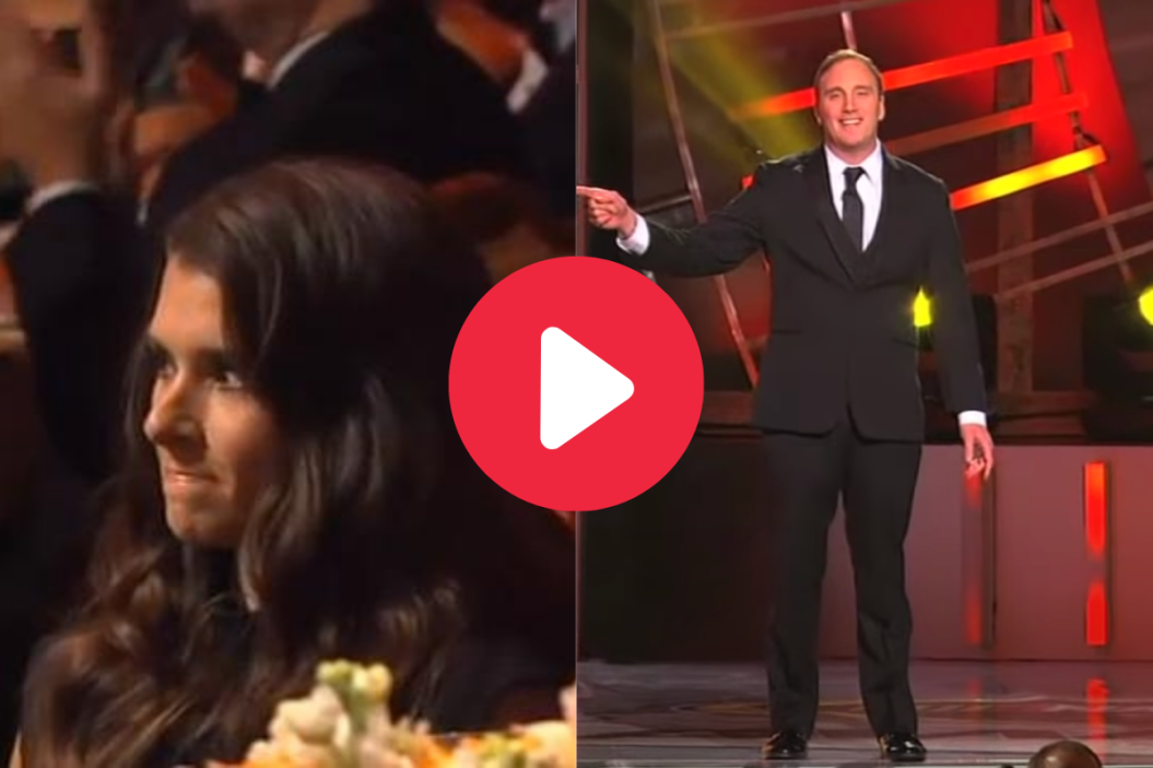 jay mohr making fun of danica patrick at 2013 sprint cup series awards banquet
