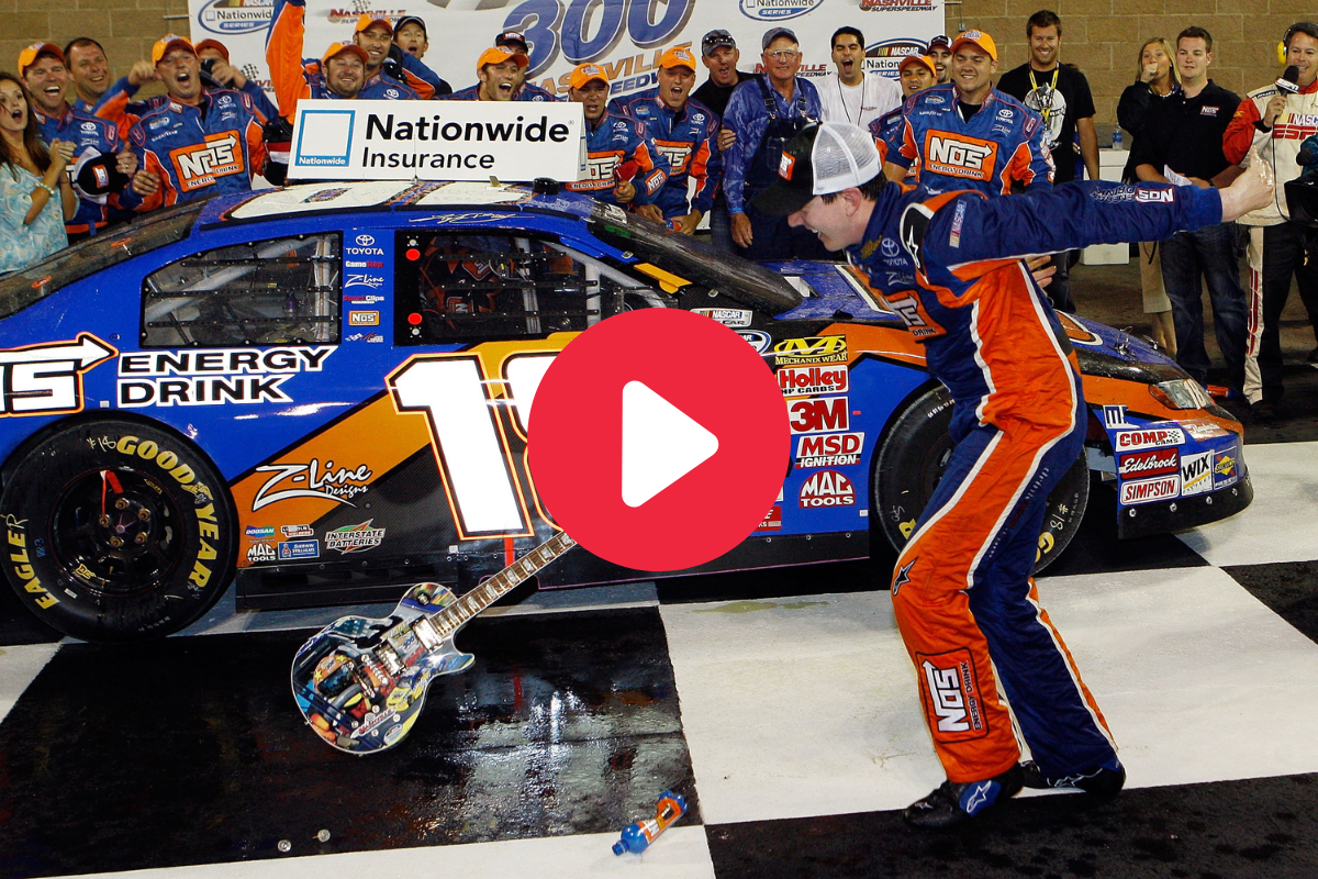kyle busch smashes guitar after nashville xfinity race in 2009