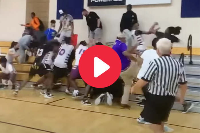 Parent Punches Opposing Player After Foul & Sparks Brawl