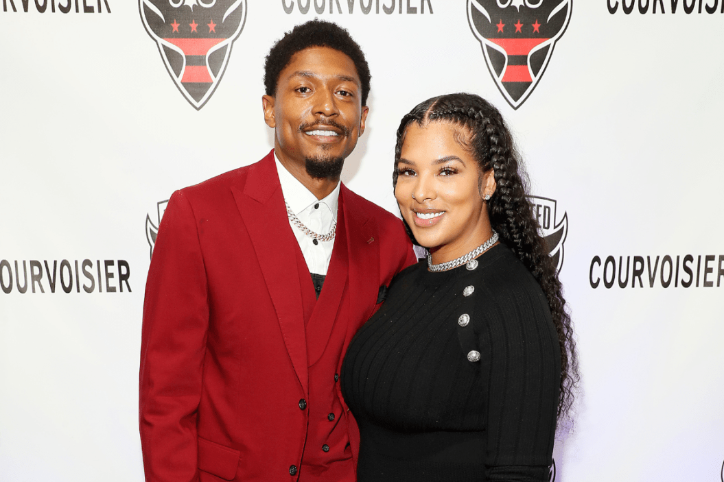 Bradley Beal of the Washington Wizards and Kamiah Adams-Beal attend the Dre The Mayor Birthday Celebration event at 101 Constitution Avenue