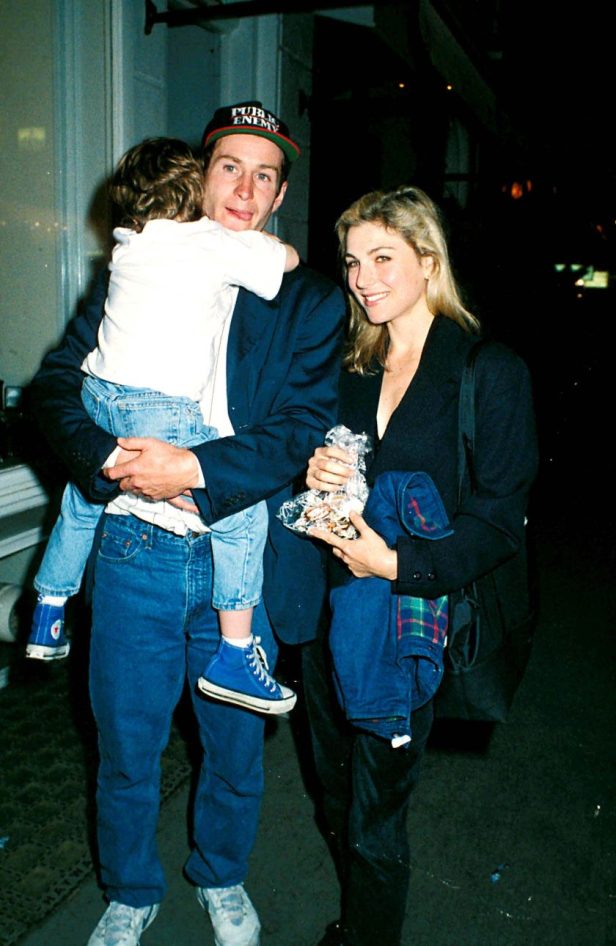 John McEnroe and Tatum O'Neal are seen with their son Kevin McEnroe outside of San Lorenzo in June 1992 in London, England.