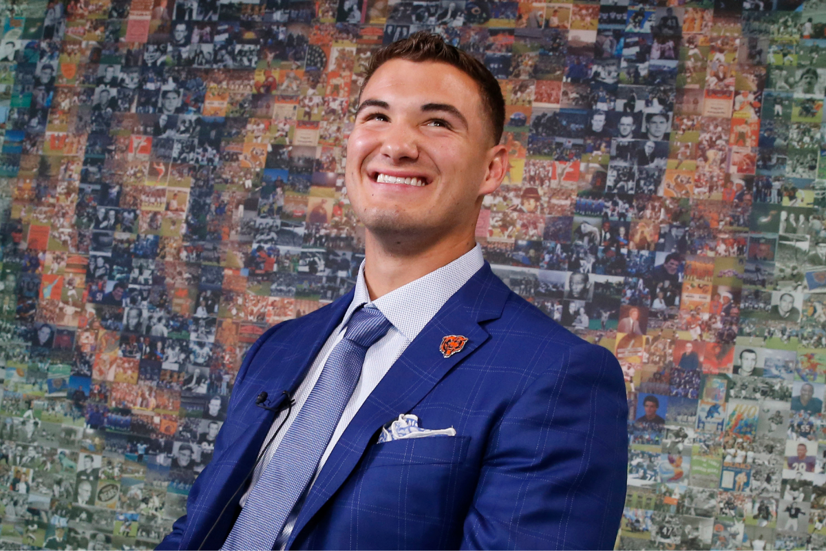 How Mitch Trubisky, wife Hillary celebrated Steelers signing