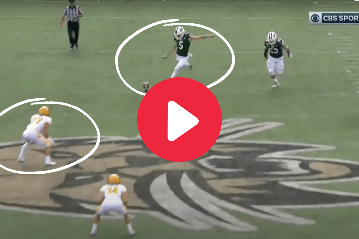 Ohio’s Squib Kick Drills Opponent’s Helmet on Accident [VIDEO] | Fanbuzz