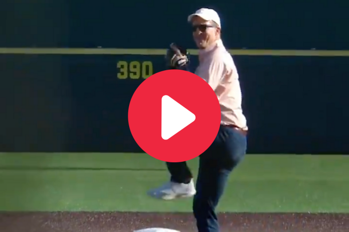 Peyton Manning’s Perfect First Pitch Showed He Still Has a Cannon