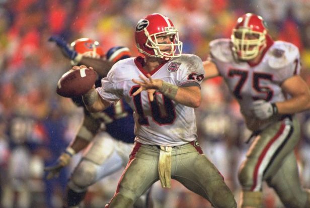 Eric Zeier passes against Florida in 1994.