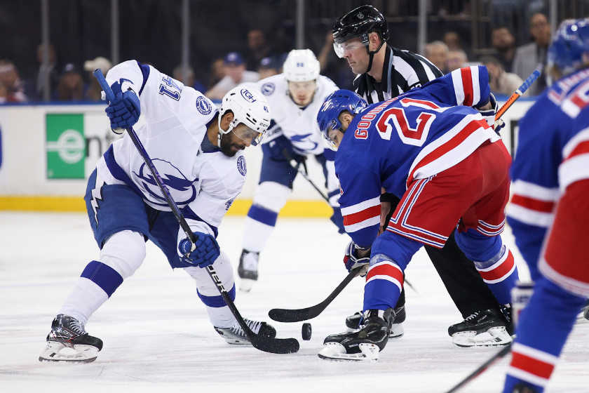 The Tampa Bay Lightning and New York Rangers face off in the Eastern Conference Finals.