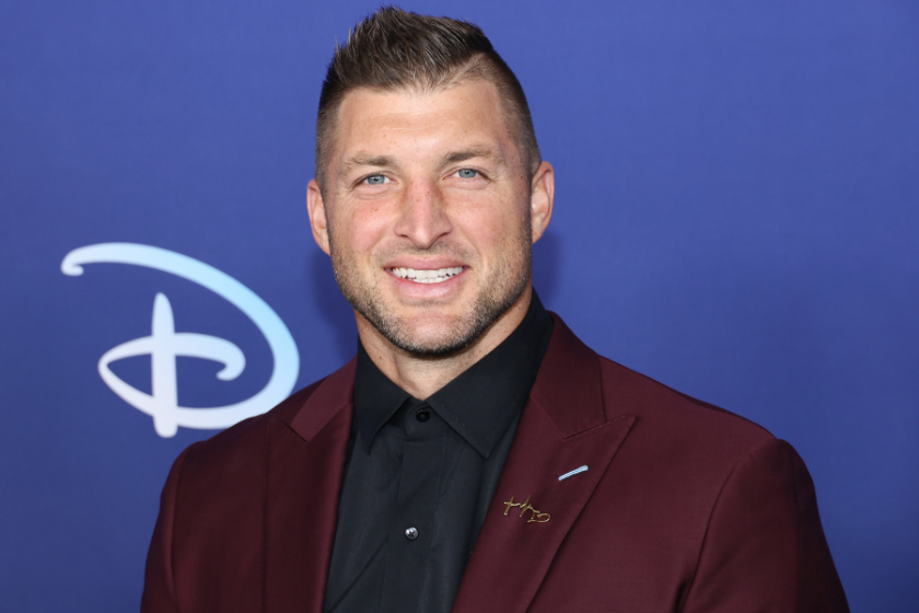 Tim Tebow at a Disnet event in May 2022.