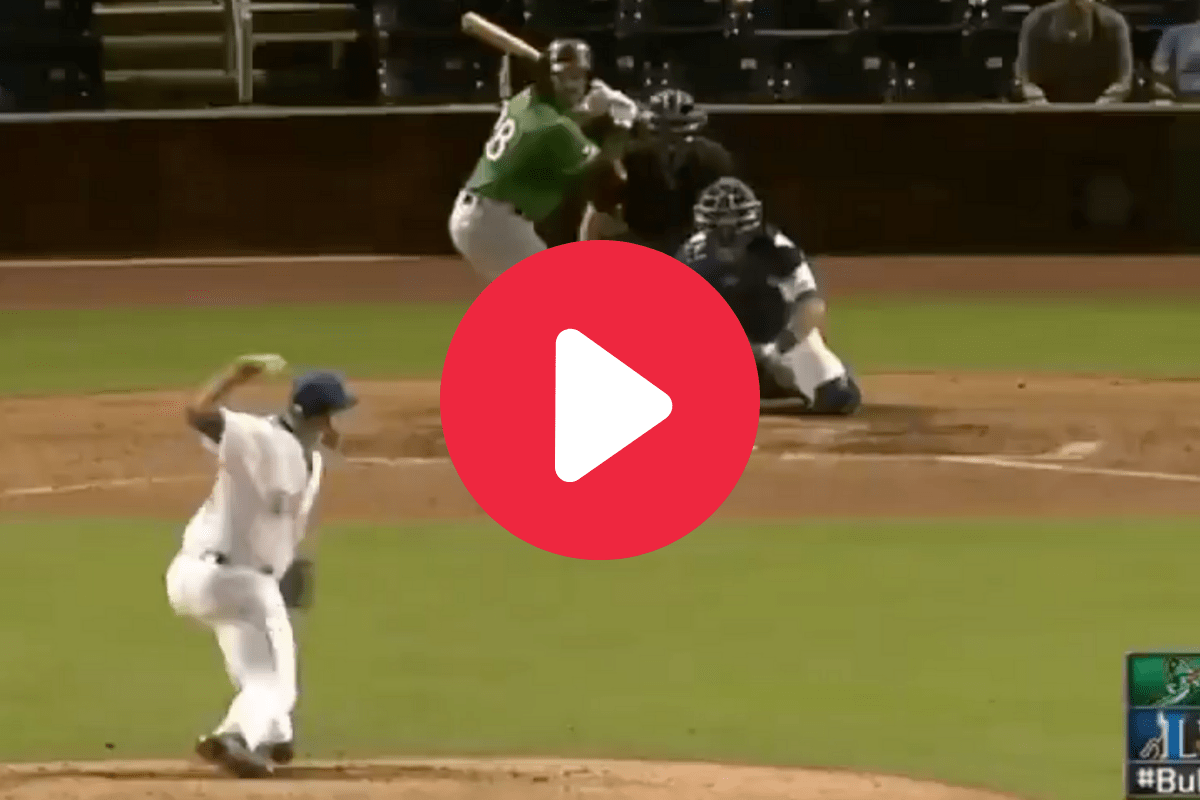 Tyler Zombro Minor League Pitcher Hit in Head With Line Drive [VIDEO
