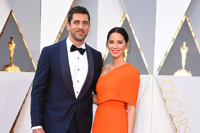 Green Bay Packers QB Aaron Rodgers and Olivia Munn atttend the 2016 Oscars.Olivia Munn