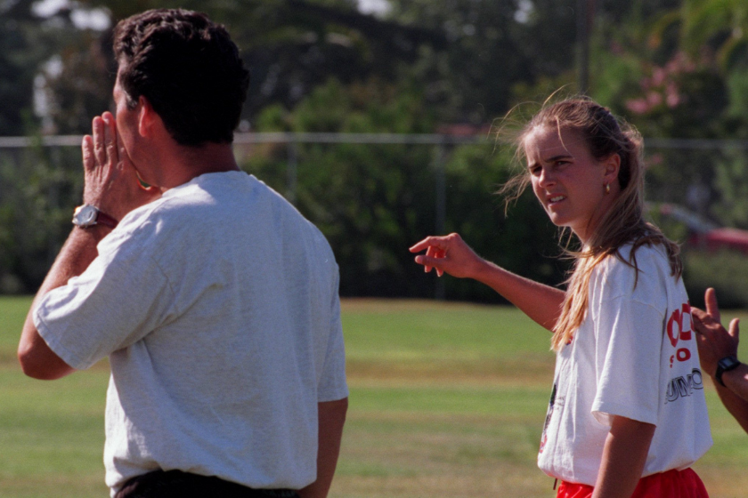 Brandi Chastain as Assistant Coach at Santa Clara University