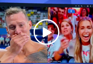 Caeleb Dressel Tears Up Talking to Family After Making Olympic History