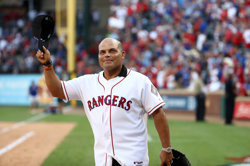Iván “Pudge” Rodriguez, a hall of fame catcher from Puerto Rico