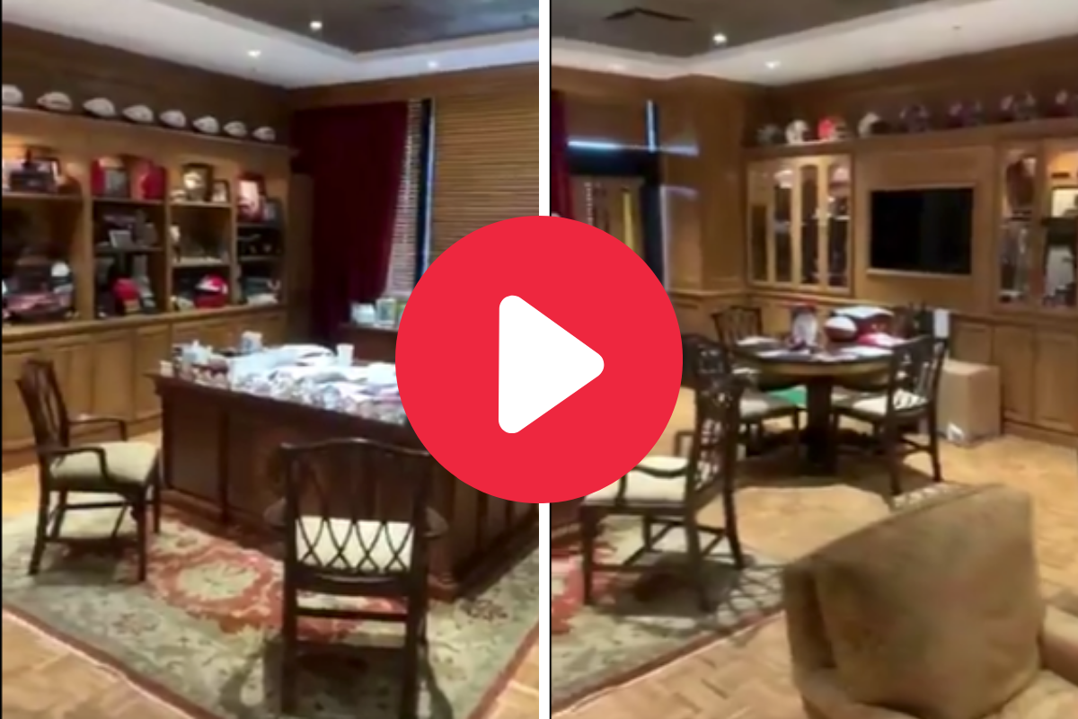 Nick Saban's Office Shows the King of College Football Lives Large - FanBuzz