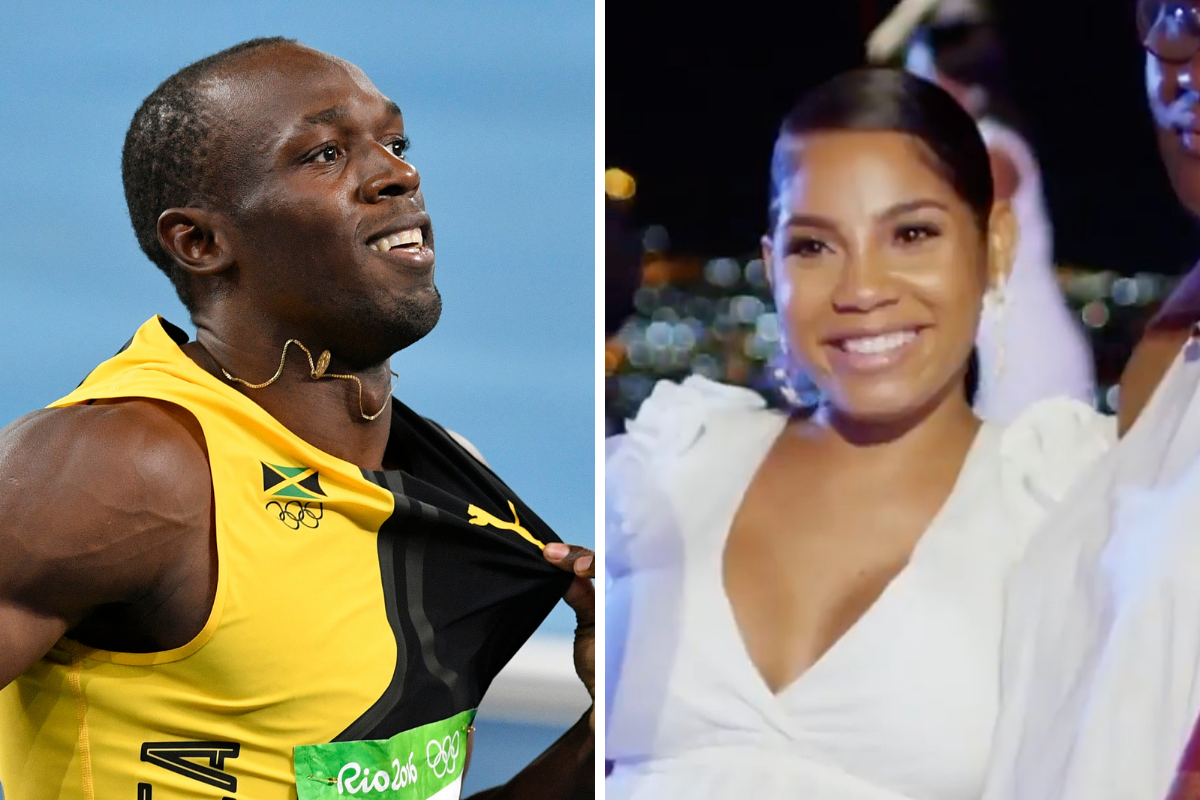 Bolt and children wife usain Usain Bolt,