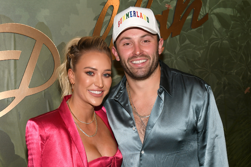 Baker and Emily Mayfield attend the Delilah opening in Las Vegas in 2021.