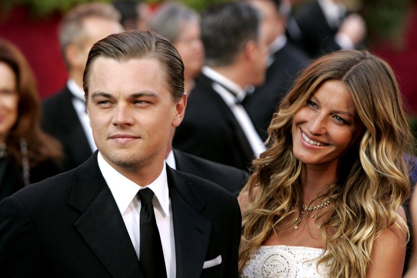 Gisele Bundchen and Leonardo DiCaprio at the 77th Annual Academy Awards.
