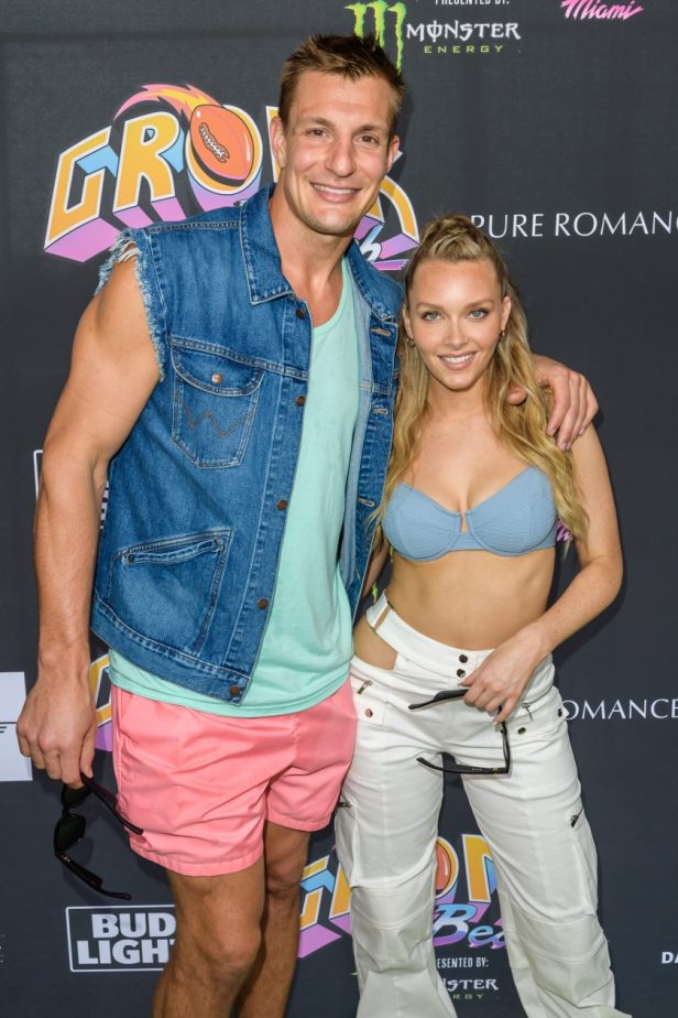 Camille Kostek attend Rob Gronkowski attend Gronk Beach at North Beach Bandshell on February 1, 2020