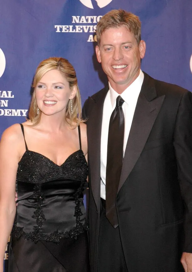 Troy Aikman and his ex wife Rhonda at the 25th Annual Sports Emmys.