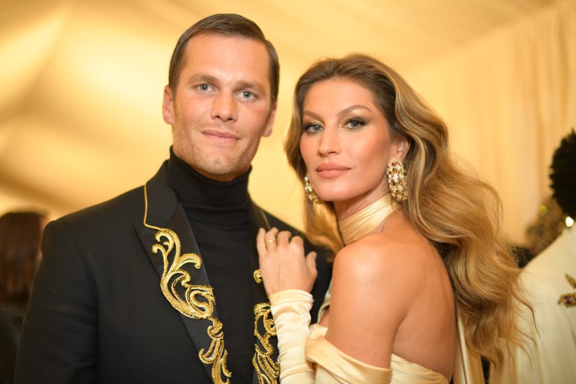 Tom Brady and Gisele Bundchen attend the Heavenly Bodies: Fashion & The Catholic Imagination Costume Institute Gala at The Metropolitan Museum of Art on May 7, 2018.