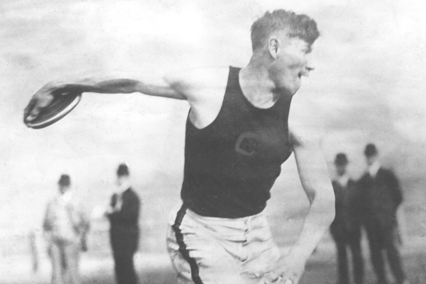 Jim Thorpe competing for Carlisle Indian Industrial School at the US Olympic trials