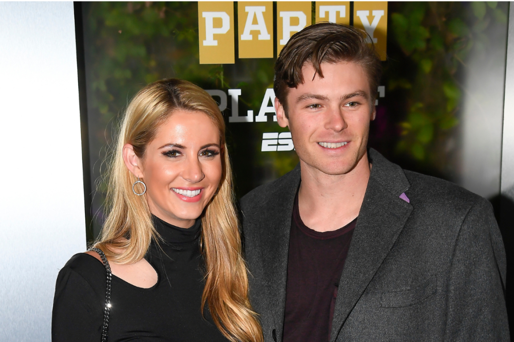 Laura Rutledge of ESPN and Baseball Player Josh Rutledge attend the Party At The Playoff at The GlassHouse