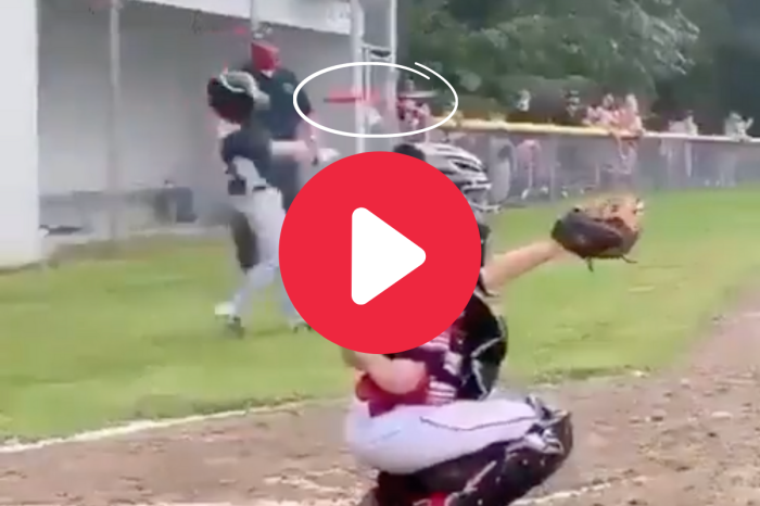 Little Leaguer Nails Coach’s Head With Bat During Practice Swing