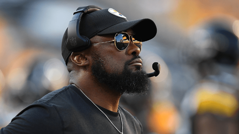 Mike Tomlin coaches the Pittsburgh Steelers in a preseason game against the Detroit Lions.