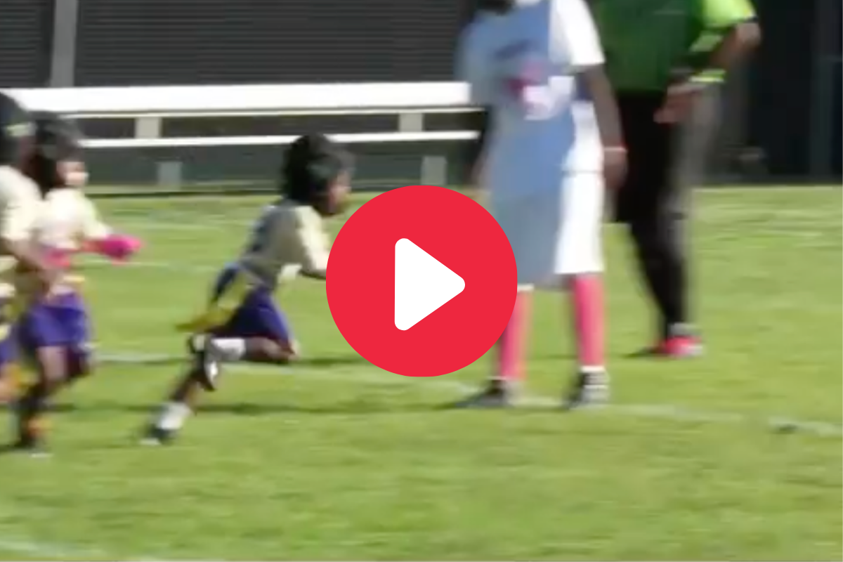 4-Year-Old Football Player Runs Wrong Way, Still Scores Anyway