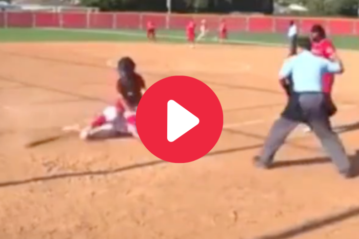 Softball Catcher Ejected For Shoving Runner, But Was it the Right Call?