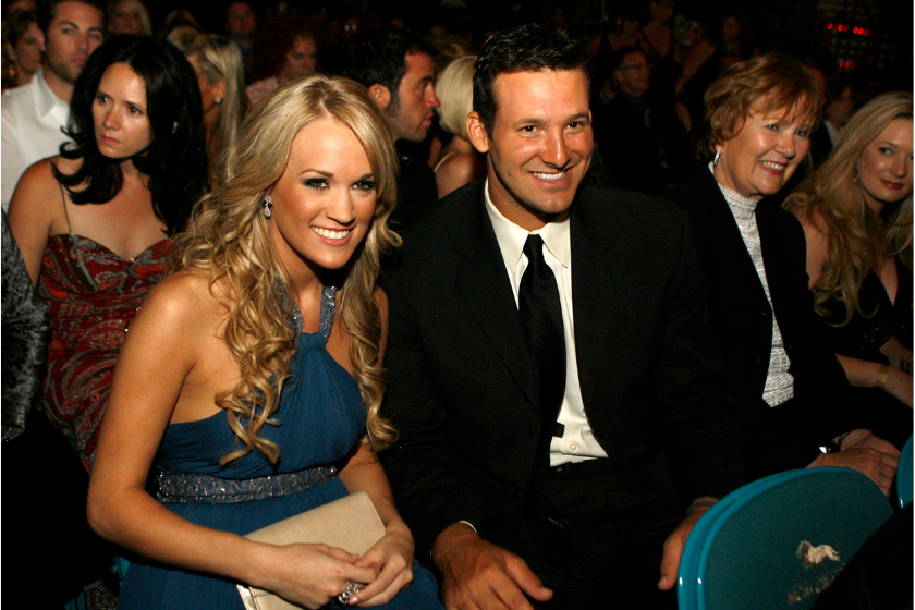 Tony Romo attend the Annual Academy of Country Music Awards in 2007.