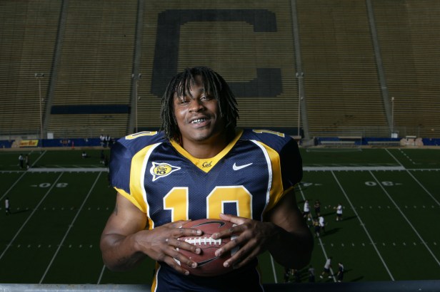 Marshawn Lynch Posing on Campus at Cal State Berkeley