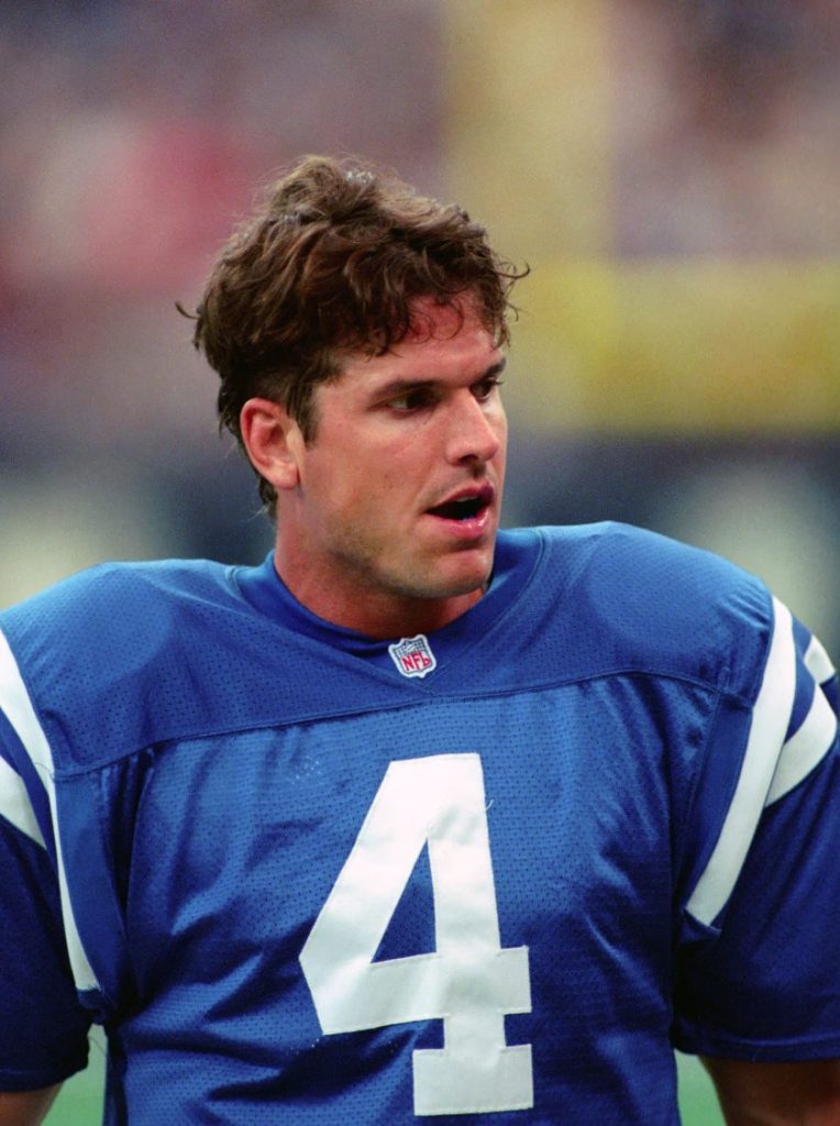 Jim Harbaugh with the Colts.