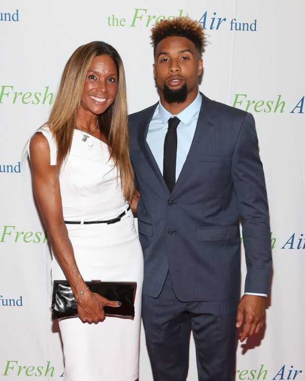 Heather Van Norman and son Odell Beckham, Jr. attend the 2015 Fresh Air Fund's Salute To American Heroes.